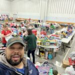 Tony Checks out Local Salvation Army Warehouse